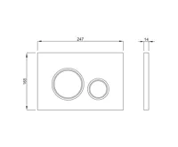 SENTIMENTI závěsné WC Rimless s podomítkovou nádržkou a tlačítkem Schwab, bílá (9)