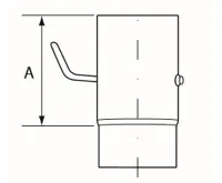 Almeva Trubka s klapkou o200/ 250 mm (2)