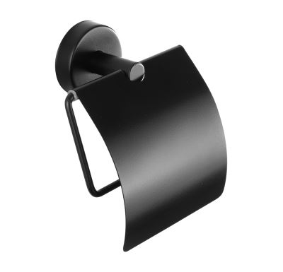 SANELA Nerezový držák toaletního papíru, povrch černý matný