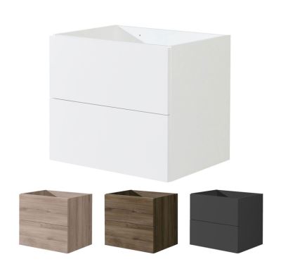 Aira desk, koupelnová skříňka, dub, 2 zásuvky, 610x530x460 mm