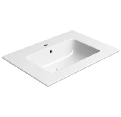 GSI PURA keramické umyvadlo Slim 62x46cm, bílá ExtraGlaze