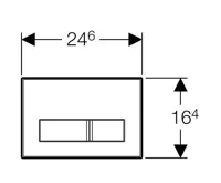 Geberit ovládací tlačítko SIGMA 50 - bílé (1)