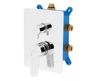 NOVASERVIS Podomítková baterie s boxem 3 vývody, Metalia 54 - BOX54051RX,0