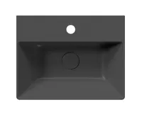 GSI KUBE X keramické umyvadlo 45x35cm, černá mat (5)
