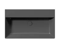 GSI KUBE X keramické umyvadlo 80x47cm, bez otvoru, černá mat (5)