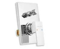 NOVASERVIS Vanová sprchová baterie s přepínačem EDGE chrom - 36050R,0