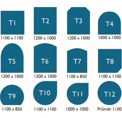 ABX Podkladové sklo pod kamna T 2