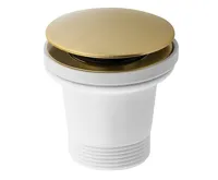 POLYSAN Vanová výpust 6/4&quot;, click-clack, zlato mat