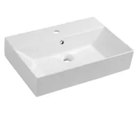 ISVEA SISTEMA keramické umyvadlo 60x42cm, bílá ISVEA SISTEMA keramické umyvadlo 60x42cm, bílá