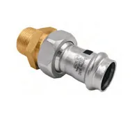 Nerez lisovací šroubení 331 - 22 x 1/2" vnější závit - pro topení i pitnou vodu