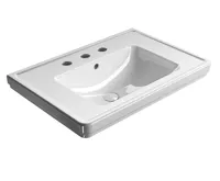 GSI CLASSIC keramické umyvadlo 75x50cm, 3 otvory, bílá ExtraGlaze