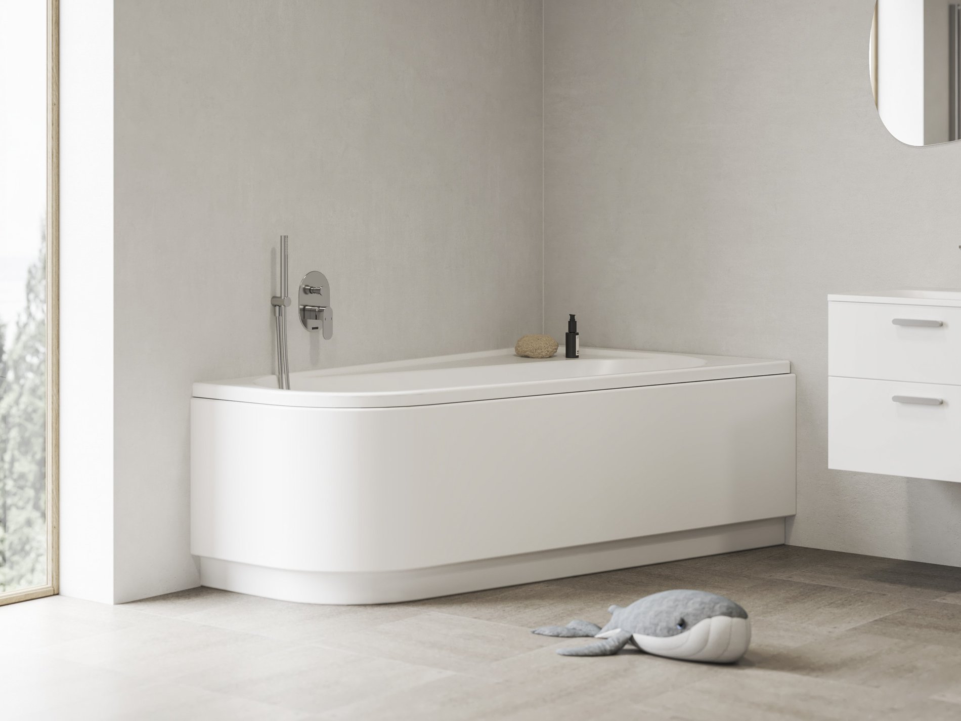 Ravak akrylátová vana chrome 160x105 r snowwhite | akce doživotní záruka
