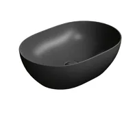 GSI PURA keramické umyvadlo na desku, 50x35cm, černá mat GSI PURA keramické umyvadlo na desku, 50x35cm, černá mat