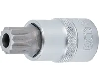 BGS Hlavice nástrčná,  12,5 mm (1/2&quot;), vnitřní tisícihran (pro XZN) s otvorem M16