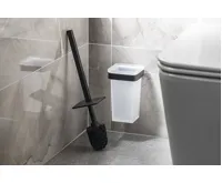 GEDY SAMOA WC štětka závěsná, mléčné sklo, černá mat (4)