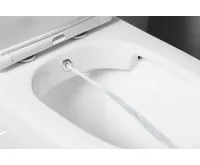 SAPHO PACO CLEANWASH WC kombi, integrovaná baterie a bidet. sprška, spodní/zadní odpad, bílá (5)