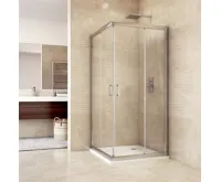 PROFI-RICH sprchový kout čtvercový  90x90x190 cm - chrom - sklo - čiré
