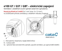 CATA ventilátor e100 GT sklo časovač bílý (5)