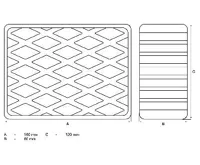 BGS Gumová podložka, pro zvedací plošiny, 160 x 120 x 60 mm (1)