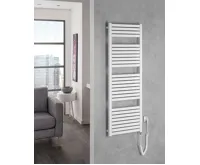 AQUALINE TONDI-E elektrické otopné těleso rovné 450x1330 mm, 500 W, bílá (3)
