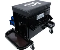 BGS Pojízdné dílenské sedátko, se 3 zásuvky (4)