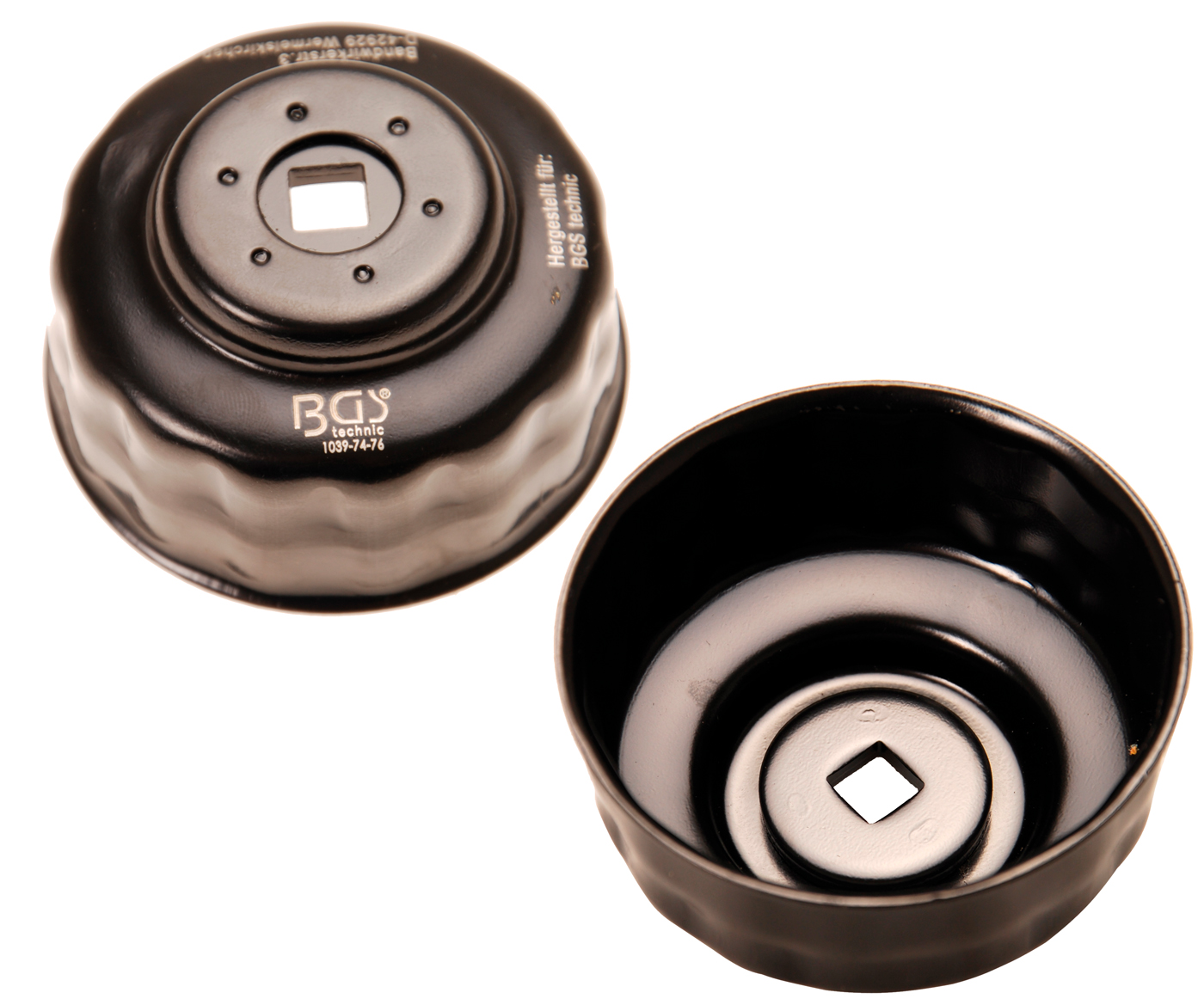 Bgs hlavice na povolování olejových filtrů 74-76 mm, 15ti hran