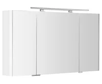 SAPHO LUCIE galerka s LED osvětlením, 126x70x17cm, bílá