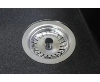 GRANISIL ARCOS 770.0 Granitový dřez s odkapem, černý (13)