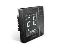 SALUS Týdenní programovatelný termostat 230V - černý VS30B, Drátové