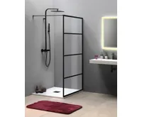 GELCO CURE BLACK sprchová zástěna 800mm, čiré sklo