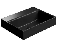 GSI NUBES keramické umývátko 40x32cm, bez otvoru, černá mat