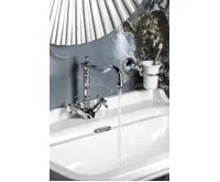 SAPHO ANTEA stojánková umyvadlová baterie s retro hubicí s výpustí, chrom (3)