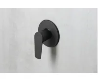 AQUALINE LOTTA podomítková sprchová baterie, 1 výstup, černá mat (4)