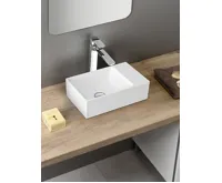 GSI KUBE X keramické umývátko 40x23cm, bez otvoru, pravé/levé, bílá ExtraGlaze (5)