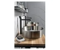 SAPHO SOLARIS stojánková umyvadlová baterie vysoká, černá mat (1)