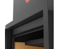 HS Flamingo Krycí rámeček krbové vložky FLAMINGO X15, 46 mm, černý (2)