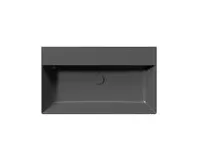 GSI KUBE X keramické umyvadlo 80x47cm, bez otvoru, černá mat (1)