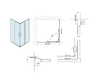 POLYSAN LUCIS LINE čtvercová sprchová zástěna 900x900mm, čiré sklo (10)