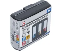 BGS Hlavice nástrčné,  12,5 mm (1/2"), 17 / 19 / 21 mm, 3dílná sada (5)