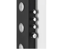 POLYSAN SPIRIT ROUND termostatický sprchový panel 250x1550mm, černá (9)