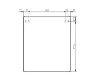 Aira, koupelnová skříňka, galerka, bílá, 600x700x140 mm (2)