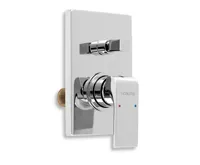 NOVASERVIS Vanová sprchová baterie s přepínačem SHARP chrom - 37050R,0