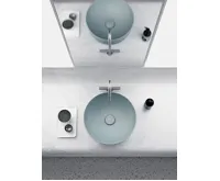 GSI NUBES keramické umyvadlo na desku průměr 40cm, ghiaccio mat (4)