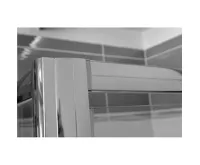 Sprchové dveře pivotové, Mistica, 80 cm, chrom ALU, sklo Čiré (3)