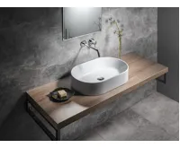 GSI KUBE X keramické umyvadlo na desku, 60x37cm, oválné, bílá ExtraGlaze (6)