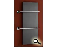 Koupelnový radiátor PMH horizontální PEGASUS PGLSS 1208x500 mm, Karáčovaná nerez