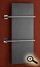 Koupelnový radiátor PMH horizontální PEGASUS PGLMS 1208x500 mm, Metalická stříbrná