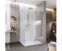 Sprchový kout, Novea, obdélník, 110x90 cm, chrom ALU, sklo Čiré, dveře pravé a pevný díl Sprchový kout, Novea, obdélník, 110x90 cm, chrom ALU, sklo Čiré, dveře pravé a pevný díl