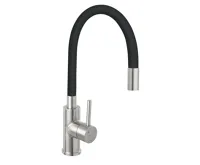 NOVASERVIS Dřezová stojánková baterie s flexi ramenem, černá-nerez - 70710,4C
