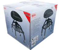 BGS Pojízdná židle pro autoservisy | se 4 kolečky | výškově nastavitelná | 540 - 680 mm - BGS (4)